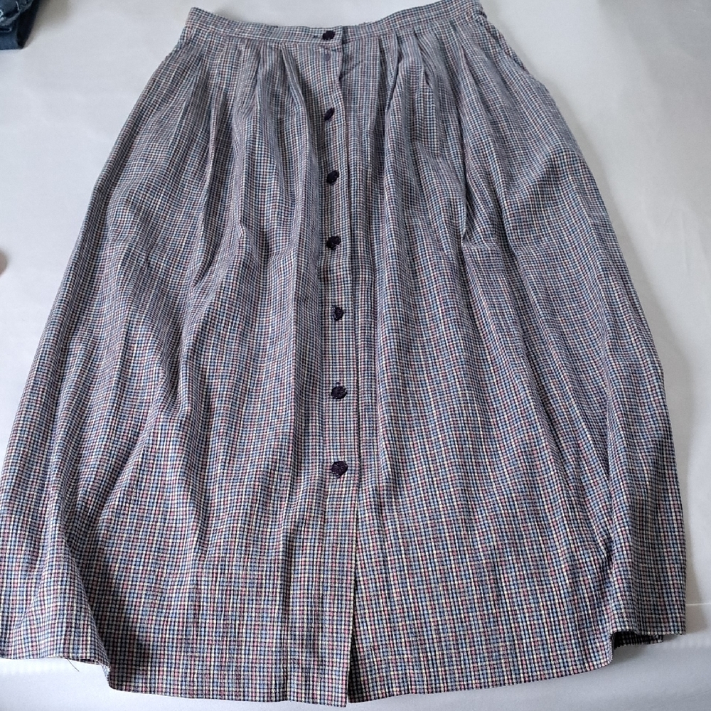 Koret A-Line Skirt with Button Detail